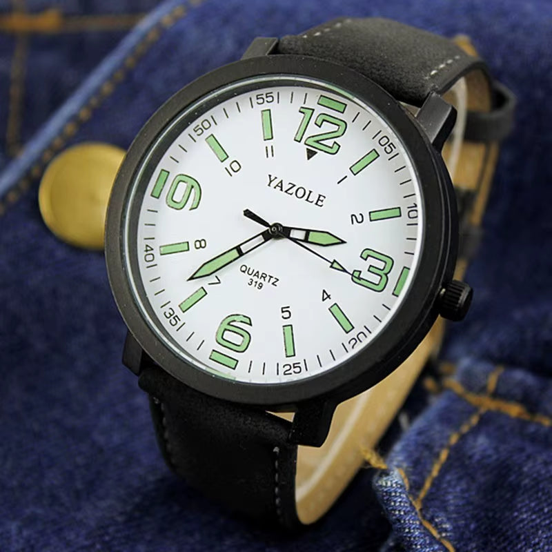 YAZOLE Luminous Watch Men Watch Casual Sport Watches Fashion Men'S Watch Male Clock Erkek Kol Saati Reloj Hombre Hot Sale