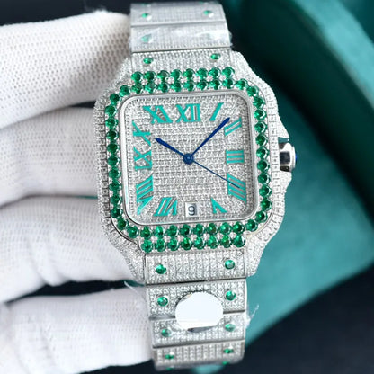 Diamond Watch Designer Watches Automatic Mechanical Movement Waterproof Bracelet Sapphire Stainless Steel 904L 40Mm Fashion Wristwatch Montre De Luxe