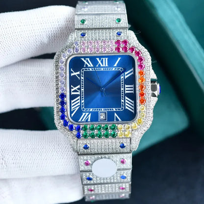 Diamond Watch Designer Watches Automatic Mechanical Movement Waterproof Bracelet Sapphire Stainless Steel 904L 40Mm Fashion Wristwatch Montre De Luxe
