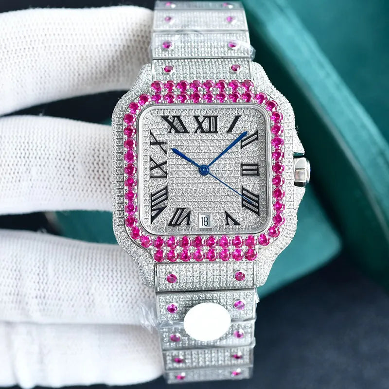 Diamond Watch Designer Watches Automatic Mechanical Movement Waterproof Bracelet Sapphire Stainless Steel 904L 40Mm Fashion Wristwatch Montre De Luxe