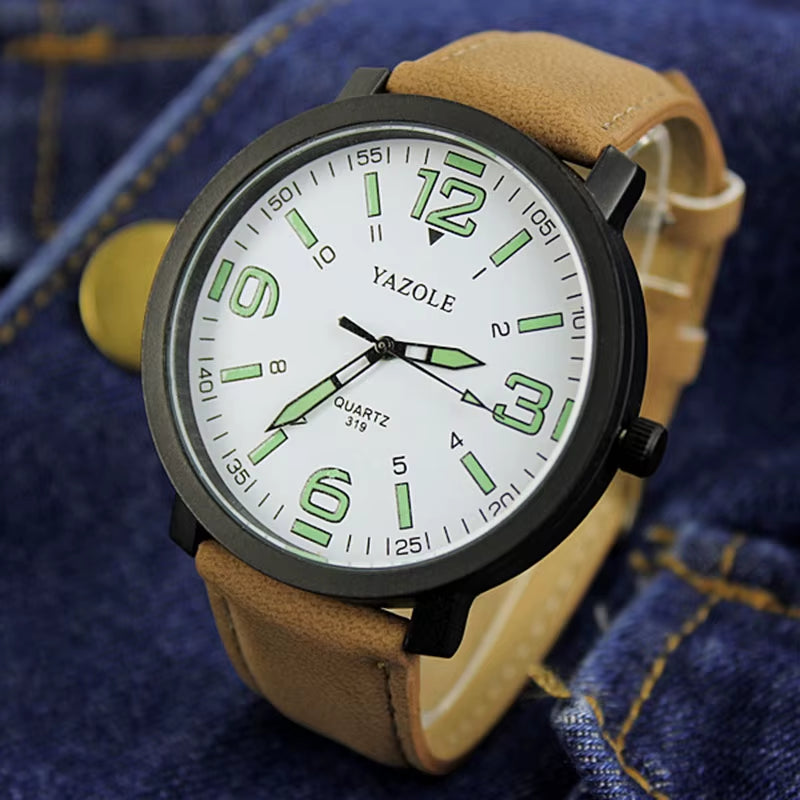YAZOLE Luminous Watch Men Watch Casual Sport Watches Fashion Men'S Watch Male Clock Erkek Kol Saati Reloj Hombre Hot Sale