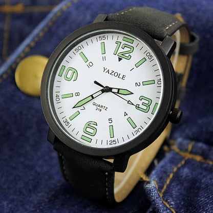 YAZOLE Luminous Watch Men Watch Casual Sport Watches Fashion Men'S Watch Male Clock Erkek Kol Saati Reloj Hombre Hot Sale