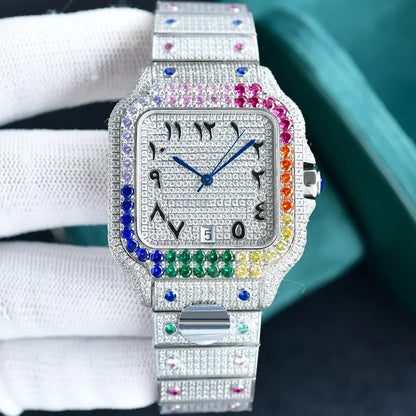 Diamond Watch Designer Watches Automatic Mechanical Movement Waterproof Bracelet Sapphire Stainless Steel 904L 40Mm Fashion Wristwatch Montre De Luxe