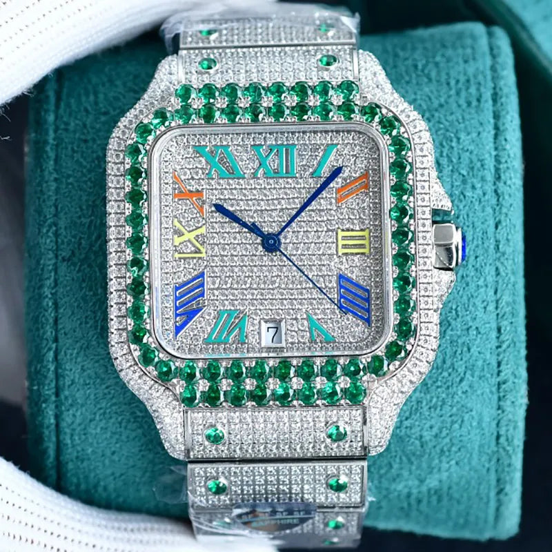 Diamond Watch Designer Watches Automatic Mechanical Movement Waterproof Bracelet Sapphire Stainless Steel 904L 40Mm Fashion Wristwatch Montre De Luxe