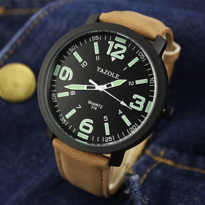 YAZOLE Luminous Watch Men Watch Casual Sport Watches Fashion Men'S Watch Male Clock Erkek Kol Saati Reloj Hombre Hot Sale