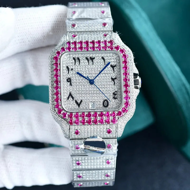 Diamond Watch Designer Watches Automatic Mechanical Movement Waterproof Bracelet Sapphire Stainless Steel 904L 40Mm Fashion Wristwatch Montre De Luxe