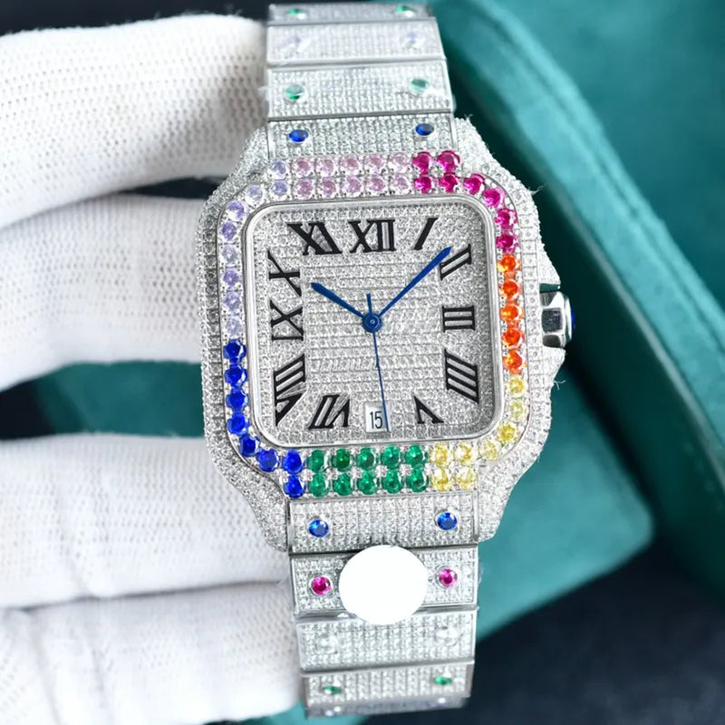 Diamond Watch Designer Watches Automatic Mechanical Movement Waterproof Bracelet Sapphire Stainless Steel 904L 40Mm Fashion Wristwatch Montre De Luxe