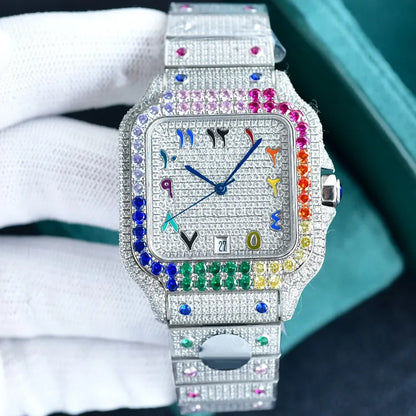 Diamond Watch Designer Watches Automatic Mechanical Movement Waterproof Bracelet Sapphire Stainless Steel 904L 40Mm Fashion Wristwatch Montre De Luxe