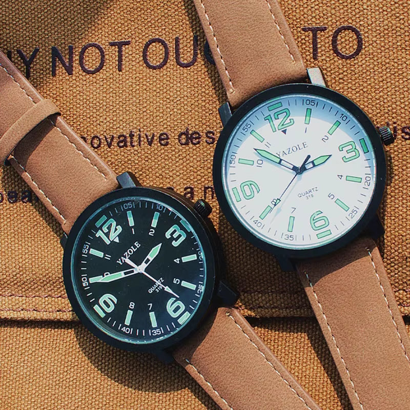 YAZOLE Luminous Watch Men Watch Casual Sport Watches Fashion Men'S Watch Male Clock Erkek Kol Saati Reloj Hombre Hot Sale