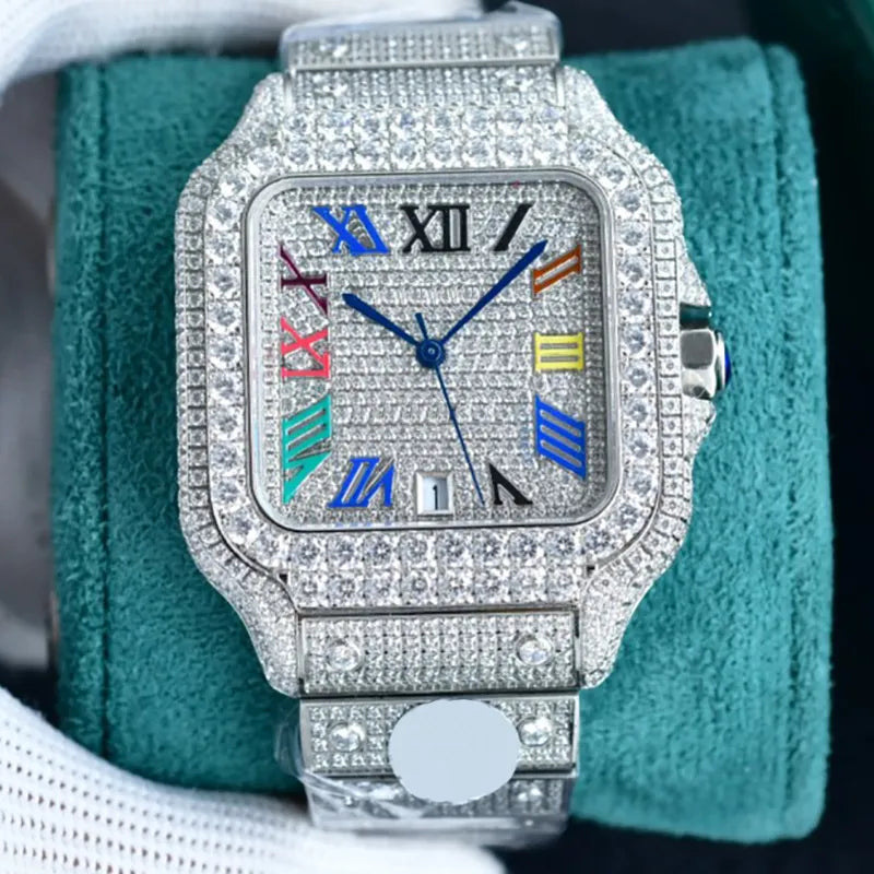 Diamond Watch Designer Watches Automatic Mechanical Movement Waterproof Bracelet Sapphire Stainless Steel 904L 40Mm Fashion Wristwatch Montre De Luxe