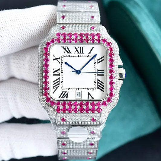 Diamond Watch Designer Watches Automatic Mechanical Movement Waterproof Bracelet Sapphire Stainless Steel 904L 40Mm Fashion Wristwatch Montre De Luxe