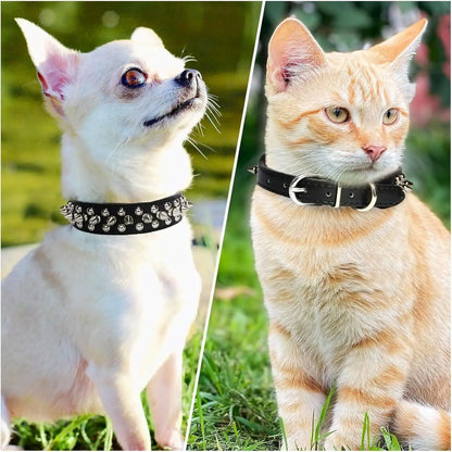 Dog Collar | Spiked Anti-Bite Punk Collar for Medium & Large Dogs | Heavy-Duty & Durable Pet Neck Ring | Cool Design for Doberman, Pitbull, German Shepherd | Fashion Statement for Dogs & Cats